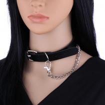 New trendy cool collar collarbone necklace personality chain punk neck strap collar collar choker leather collar