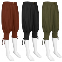 Casual pants men's summer men's trousers ankle strap pants medieval Pirate ship quick dry pants