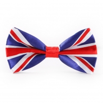 Printed bow tie Silk flag print British bow tie Banquets party men's collar accessories