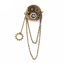 Retro gear lolita | steampunk deserve to act the role of clock and watch gear brooch hair amphibious goth punk hair clips