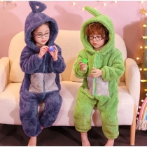 Atenna baby pajamas Children and women cute cartoon home service in winter thick and warm