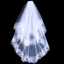 Black Halloween headwear Lace lace short bridal veil Vintage mask wedding photo White wedding veil