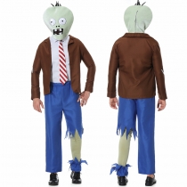 Halloween zombie costume new plant zombies cosplay game role-playing performance costume