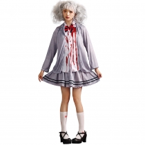 Halloween clothing ghost festival horror zombie school gray student vampire Cosplay zombie girl clothes
