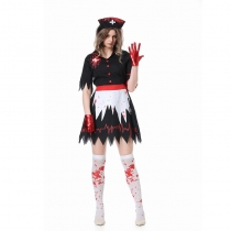 Halloween cosplay nurses Zombie clothes horror blood -expressed nurses vampire makeup ball dress up