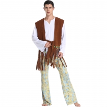 Halloween New Disco men's medieval Indian party clothing men's stage performance suit