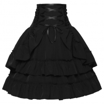 New Halloween Europe and the United States Victorian Women's Skirts Renaissance Double High -waisted High -waisted Vocal Women Skirt