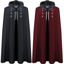 Halloween Medieval King General Fighting Cloak New Walking Woolen Cloak Cloak