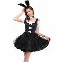 Halloween COSPLAY rabbit installation of Tyranno Terrier Rabbit Girl Lang clothes Rabbit Magic Performance Service Game Uniforms ​