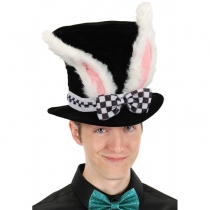Velvet Rabbit Ear High Hat Hats Restaurant Resurrection Party Decoration Rabbit Ear Hat