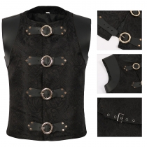 Halloween Clothing Temple Cavaliers Clothing Middle Ages Waist Vests Switching Men's Top Stage Performance Services