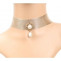 New accessories micro -inlaid pearl necklace clavicle chain necklace jewelry
