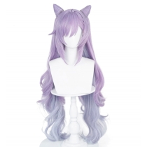 Original God Thundering Rain Keqing cosplay wig T color gradient big curls