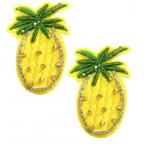 Cute Fruit Diamond Pineapple Nipple Stickers, Flat, Reusable, Universal Breast Stickers