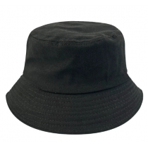 Direct selling double-sided bucket hat embroidery printing men and women solid color flat top bucket hat bucket hat
