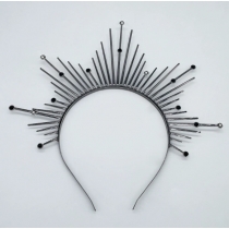 European and American Virgin Mary Halo Headband Crown Tiara Goddess Fashion Catwalk Headband Accessories Travel Party Headband