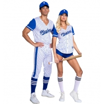 Striped sports baseball uniform party wear COS sexy cheerleading uniform cheerleading uniform Halloween costume