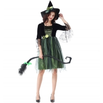 Halloween costumes party movie role costumes witch green elf dark spider witch tutu skirt