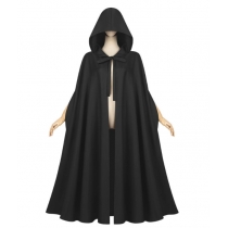 2025 new medieval cloak Halloween hooded robe monk robe solid color cloak wizard two-dimensional