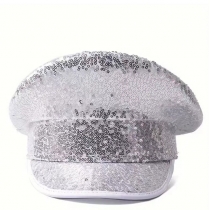 Navy hat women 2025 new black sequin party hat men spring sun hat fisherman hat