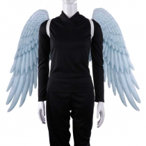 Angel wings carnival mardigras Halloween oversized black and white wings costume props