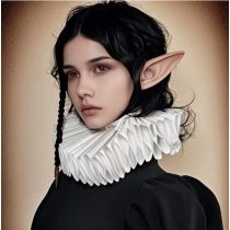 Retro ruff collar opera photography Halloween black magic elf style fake collar scarf coldplay accessories