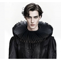Handmade aristocratic literary fake collar retro color exaggerated large ruff collar photography accessories props