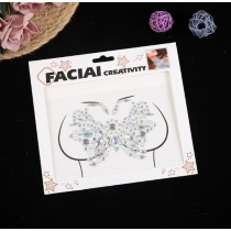 Rhinestone chest stickers carnival party environmentally friendly acrylic chest stickers body tattoo stickers European and American tattoo stickers