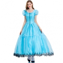 Halloween costume adult Alice in Wonderland princess dress fairy tale princess dress stage costume
