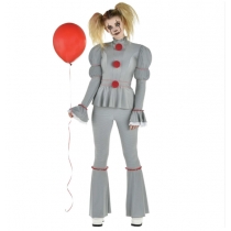 Horror Pennywise Female Clown IT COS Costume Halloween Party Performance Costume