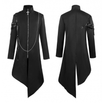 Halloween new medieval renaissance punk jacket performance costume retro gothic long dress coat