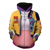 New Korean girl group K-POP Demon Hunter girl group cos clothing Rumi cosplay sweater jacket costume (adult)