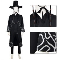 Saga Boys boy group Qin Yu cosplay costume Beibi black singing costume suit