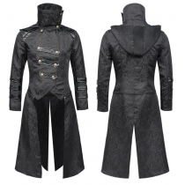 Steampunk Dark Style Robe Unisex Teen Outerwear Dark Robe Trench Coat Long Extra Long