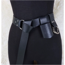 Renaissance hiking skirt hooks and rings cosplay metal double ring buckles medieval skirt belt accessories