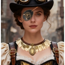 New Steampunk Retro Gothic Vintage Necklace Accessories Cosplay Props