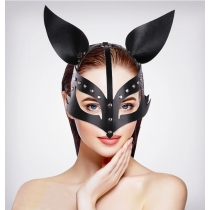 Fox mask, cross-border e-commerce, leather, cosplay party prop, half-face mask, sexy decoration for dances, animal mask.
