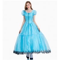 Halloween costumes for adults, Alice in Wonderland princess dress, fairy tale princess dress, stage performance costumes