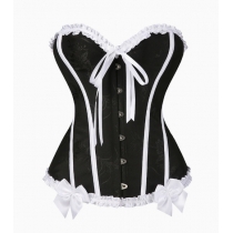 New European and American sexy court style corset bodice, retro support bustier, wearable as outerwear.