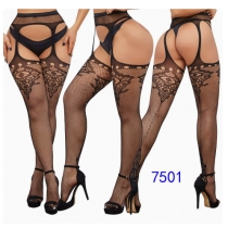 Fishnet stockings, sexy pantyhose, lingerie, jacquard suspender stockings