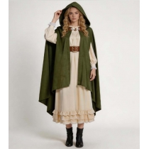 2026 New Suede Knight Cape Halloween Role-Playing Hobbit Cosplay Cape