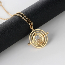 Rotating hourglass necklace accessories
