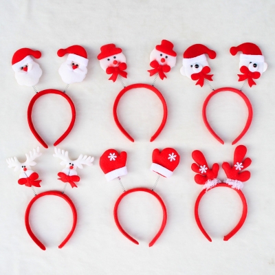 Christmas decorations Christmas headband Christmas headband Christmas hair bands 6 piece