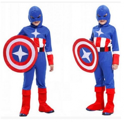 Halloween cosplay costumes Children's clothes Avengers Captain America