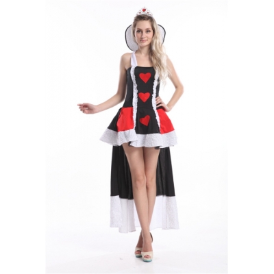 Hot long dress queen of heart costume