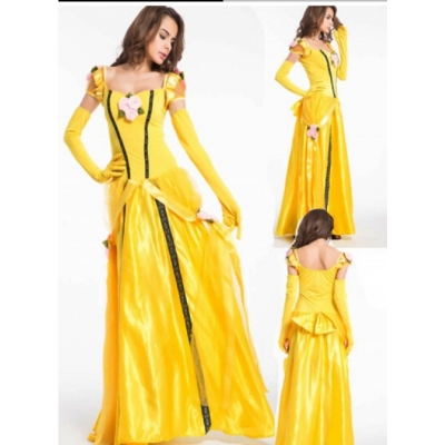 Hot princess bella costume dress