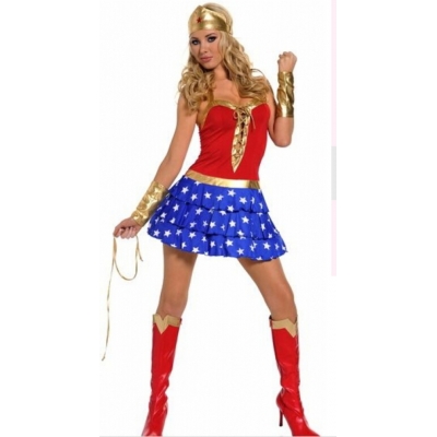 Hot sexy dresss wonder women costume