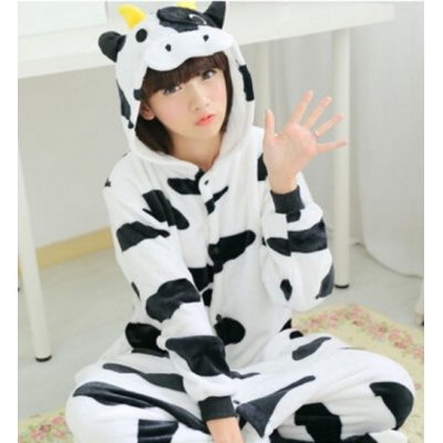 Hot winter animal suits pajamas sleeping wear flannel plus size unisex