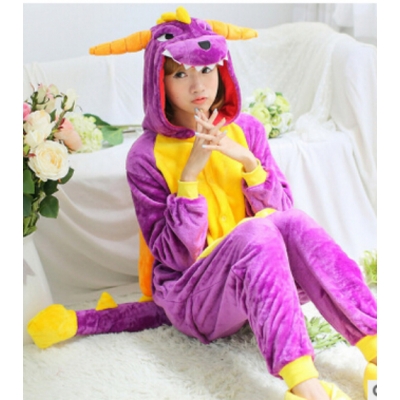 Hot winter animal suits pajamas sleeping wear flannel plus size unisex