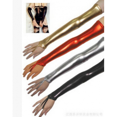 Sexy leather lingeries jumpsuits ladies pvc leather glove